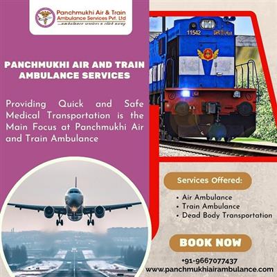 Book Panchmukhi Air and Train Ambulance Bathinda with Advanced Medical Equipment