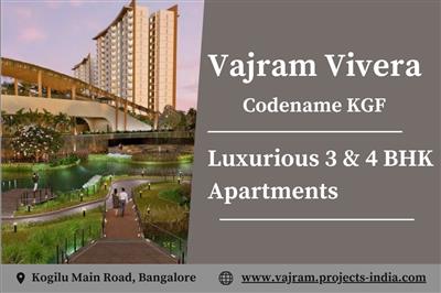 Vajram Vivera - Sophisticated 3 & 4 BHK Luxury Residences on Kogilu Main Road