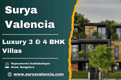 Surya Valencia – Luxury 3 & 4 BHK Villas in Rajanukunte, Doddaballapur Road
