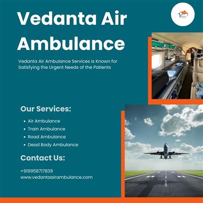 Book World-level and Advanced Air Ambulance in Mumbai by Vedanta