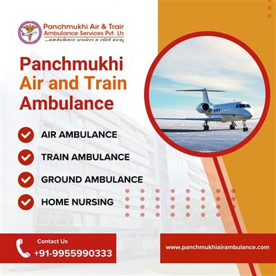 Book Budget-Friendly Panchmukhi Air and Train Ambulance Services in Kolkata