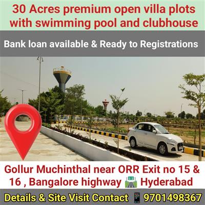 NEW Plots in Gollur - Muchinthal Hyderabad near ORR, Exit no 15, 16 #henleywoods
