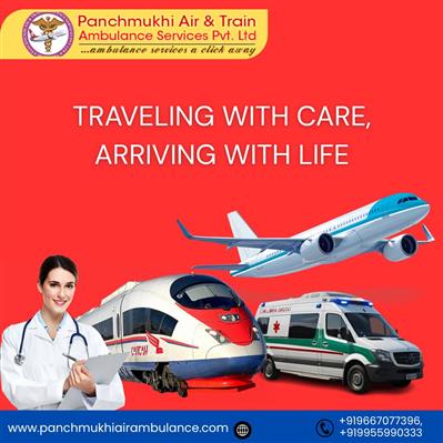 In Ranchi Avail of the Panchmukhi Air and Train Ambulance Services with Doctor