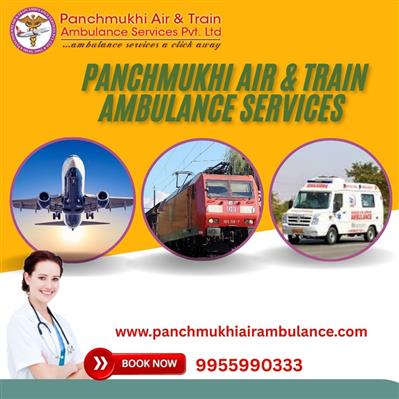 Panchmukhi ICU Care Air and Train Ambulance Services with Doctor in Kolkata