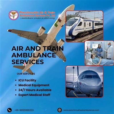 Risk Free Patient Transfer by Panchmukhi Air Ambulance Delhi with Doctor