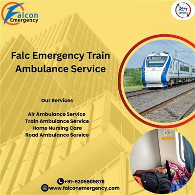 With the Falc Emergency Train Ambulance in Delhi, patients travel with complete