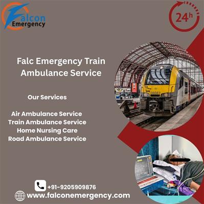 The Falc emergency train ambulance in Dibrugarh provides the best care on a movi