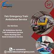 The Falc emergency train ambulance in Dibrugarh provides the best care on a movi