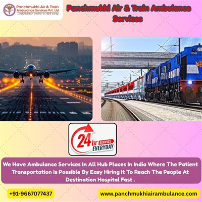 Hire Panchmukhi Air and Train Ambulance Bhopal with Reliable Medical Device