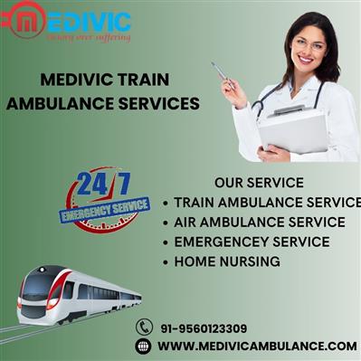 Medivic Train Ambulance in Patna pays attention to patients equipped fully