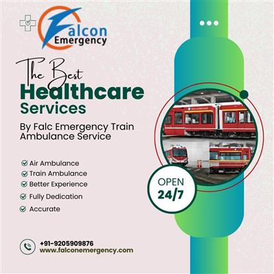 Now it is easy shift a patient to another city by Falc train ambulance in Ranchi
