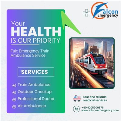With the help of the Falc Emergency Train Ambulance in Guwahati, patients can ge