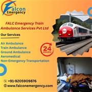 Use Falc Train Ambulance to transport patient from Kolkata to any city on time