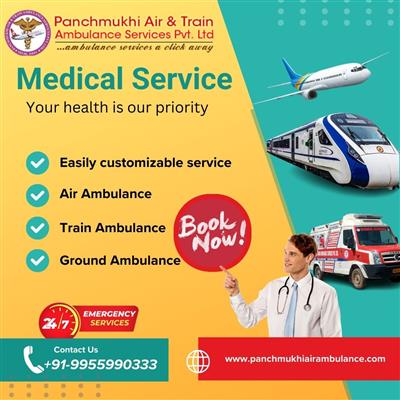 Panchmukhi Hi tech Air and Train Ambulance in Ranchi- the best patient transfer