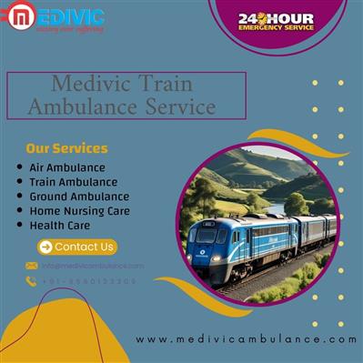 The Medivic Train Ambulance Services in Bangalore is available 24/7