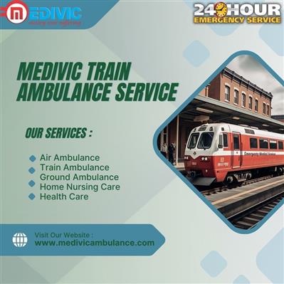 Life-saving is possible with the Medivic Train Ambulance Services in Mumbai