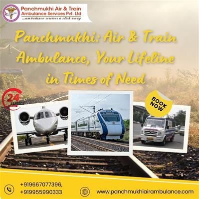 Panchmukhi Train Ambulance Service in Patna to obtain top-notch medical Services