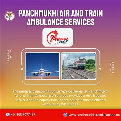 Book Panchmukhi Air and Train Ambulance Service in Jabalpur an Affordable Price