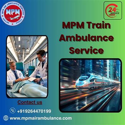 MPM train ambulance in Indore facilitates taking patients to the hospital