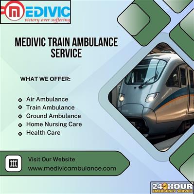 For round-the-clock emergency transfer by Medivic train ambulance in Mumbai