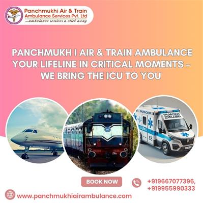 Hire Panchmukhi Train Ambulance Service in Hyderabad for compassionate care