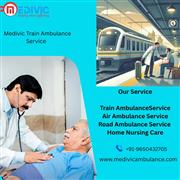 Medivic Train Ambulance Service in Raipur provides the best medical Transportati