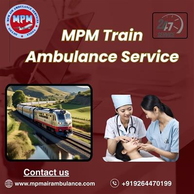 MPM Train Ambulance in Siliguri provides a good transfer ICU facility to patient