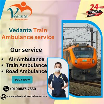 Vedanta Train Ambulance in Bhopal provides immediate transfer to the best hospit