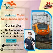 Vedanta Train Ambulance in Bhopal provides immediate transfer to the best hospit