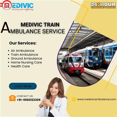 Patient cans Effortlessly Receive Shifting in Guwahati with Medivic Train Ambula