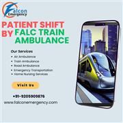 To ensure proper relocation, use the Falc Emergency Train Ambulance in Kolkata