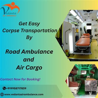 Vedanta provides quick response dead body ambulance assistance in Bangalore at a