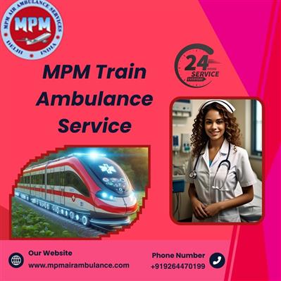 MPM Train Ambulance in Bhopal provides transfer facilities at an affordable cost