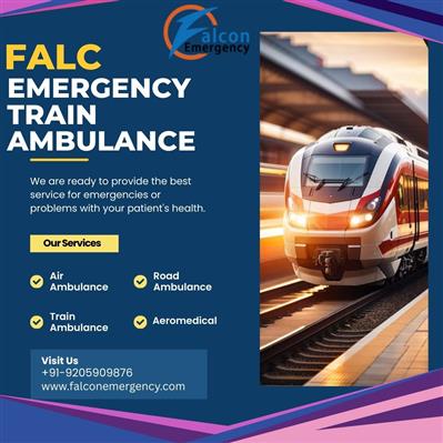 Receive medical attention and emergency assistance with the Falc Train Ambulance