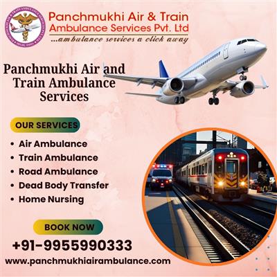 Panchmukhi Air and Train Ambulance from Hyderabad- reliable enough to meet your
