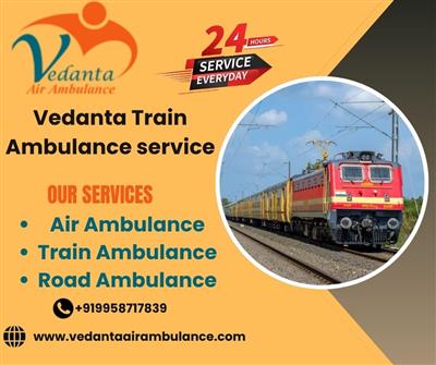 Vedanta Train Ambulance Service in Malda Town gives you the option of medical em