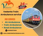 Vedanta Train Ambulance Service in Malda Town gives you the option of medical em