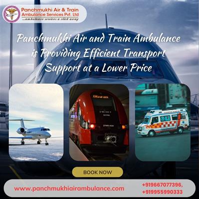Utilize Panchmukhi Train Ambulance medical transport Service in Hyderabad