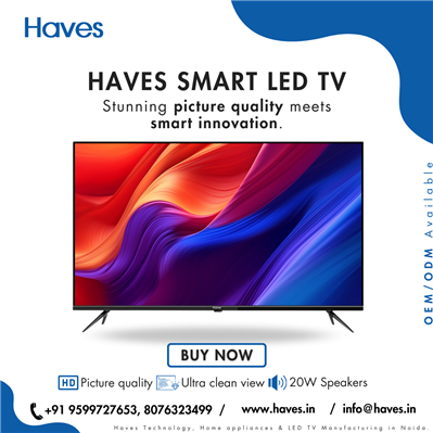 Experience brilliance with Haves Smart LED TV – where stunning picture quality.