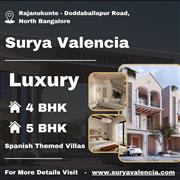 Surya Valencia - Grand 4 & 5 BHK Luxury Villas in Rajanukunte, Bangalore