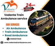 Vedanta Train Ambulance in Ranchi provides the best calm and smooth journey even