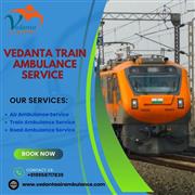 Book Vedanta Train Ambulance Services in Dibrugarh with modern medical equipme