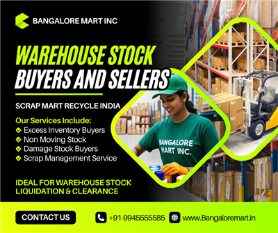 Warehouse Non-Moving Stock and Scrap Buyers in Pan India