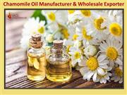 Organic Chamomile Oil Manufacturer & Bulk Supplier – AG Organica