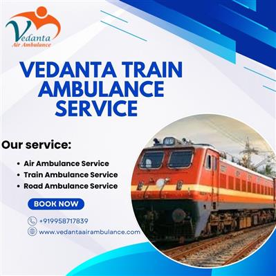 Select risk-free Vedanta train ambulance in Pune with the best modern ICU setup