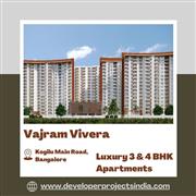 Vajram Vivera - Luxurious 3 & 4 BHK Apartments on Kogilu Main Road, Bangalore