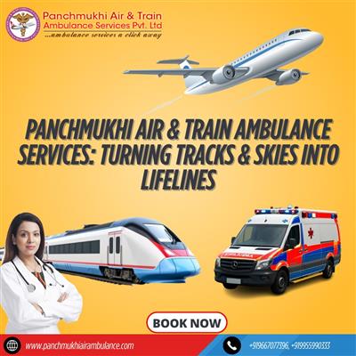 Panchmukhi Air Ambulance Services in Guwahati provide medical transport