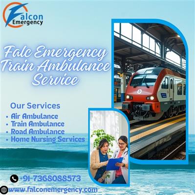 Select the Falc Emergency Train Ambulance Service in Guwahati for Safe Patient T