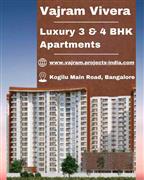 Vajram Vivera - Luxurious 3 & 4 BHK Apartments on Kogilu Main Road, Bangalore