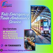 Take the Falc Emergency Train Ambulance Service in Hyderabad to receive care, an